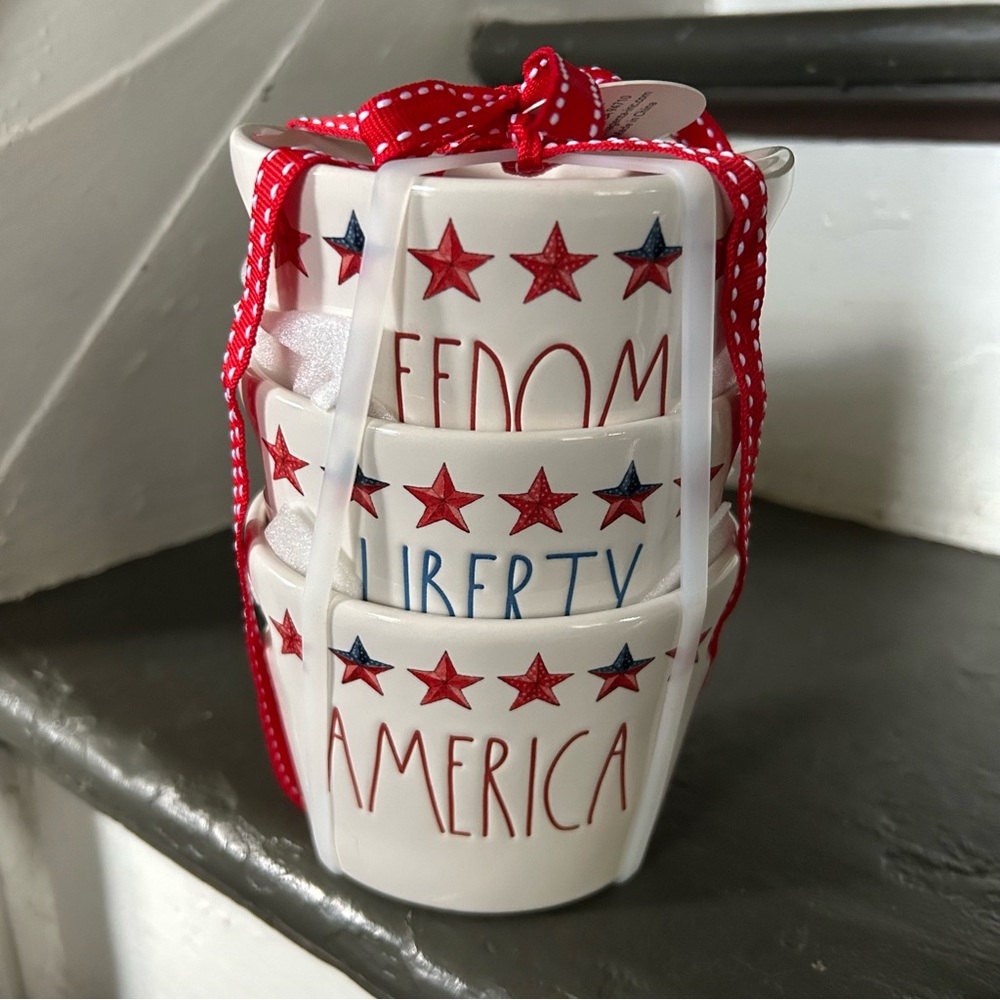 Rae Dunn FREEDOM, LIBERTY & AMERICA Bowls